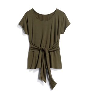 West Kei Camley Front Tie Knit Top